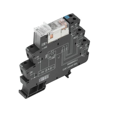 TRS 24VDC 2CO TERMSERIES, Reléový modul, Počet kontaktů: 2 CO contact AgNi, Jmenovité řídi