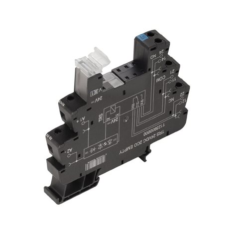 TOS 24VDC EMPTY TERMSERIES, Reléová základna, Jmenovité řídicí napětí: 24 V DC ±20 % , Rat