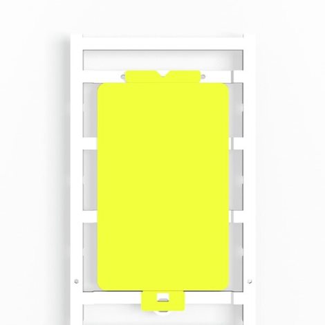 CC 85/54 K MC NE GE ClipCard, Značky na přístroje, 54 x 85 mm, Žlutá