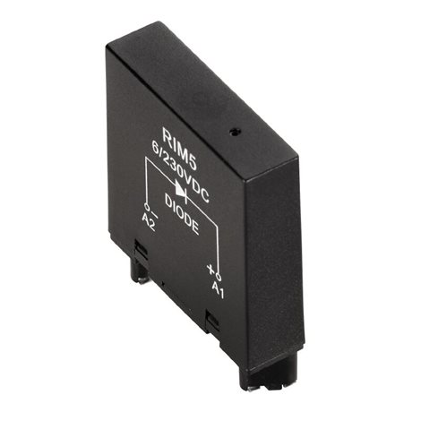 RIM 5 6/230VDC D-SERIES, Nulová dioda, Jmenovité řídicí napětí: 6…230 V DC, Zásuvné připoj