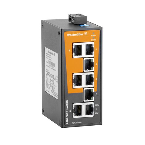 IE-SW-BL08T-8TX Síťový spínač, neřízený, Fast Ethernet, Počet portů: 8x RJ45, IP30, -40 °C