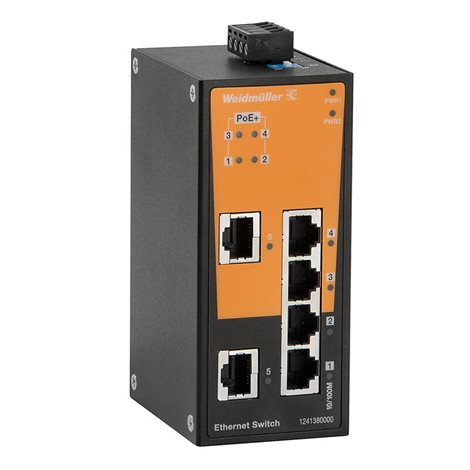 IE-SW-BL06-2TX-4POE Síťový spínač, neřízený PoE, Fast Ethernet, Počet portů: 2 * RJ45 10/1