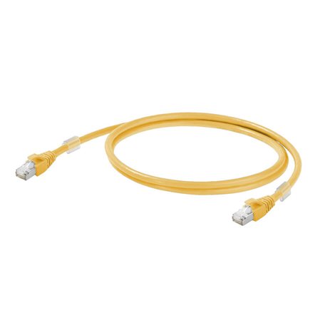 IE-C6FP8LY0250M40M40-Y Propojovací kabel, RJ45 IP 20, RJ45 IP 20, Kat.6<sub>A</sub> / Tříd
