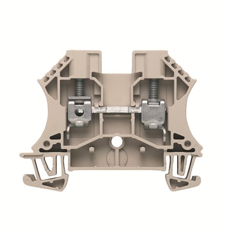 WDU 6 HV Průchozí svorkovnice, Šroubové připojení, Tmavě béžová, 4 mm², 32 A, 1000 V