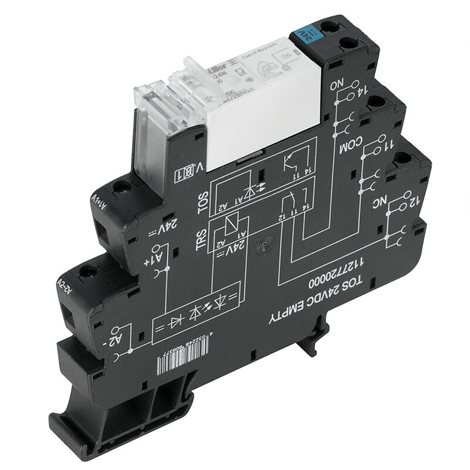 TRS 24VDC 1CO 16A TERMSERIES, Reléový modul, Počet kontaktů: 1 CO contact AgNi, Jmenovité 