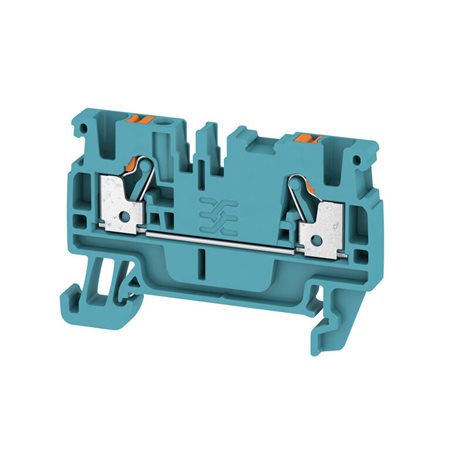 A2C 2.5 BL Průchozí svorka, PUSH IN, 2.5 mm2, 800 V, 24 A, modrá