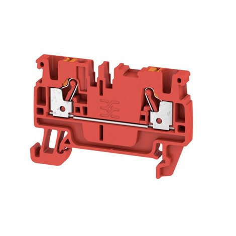 A2C 2.5 RD Průchozí svorka, PUSH IN, 2.5 mm2, 800 V, 24 A, červená
