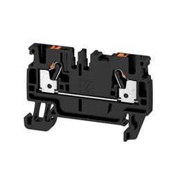 A2C 2.5 BK Průchozí svorka, PUSH IN, 2.5 mm2, 800 V, 24 A, černá