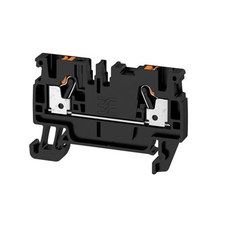 A2C 2.5 BK Průchozí svorka, PUSH IN, 2.5 mm2, 800 V, 24 A, černá