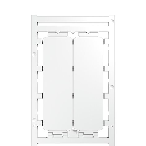 CC 85/27 K MC NE WS ClipCard, Značky na přístroje, 27 x 85 mm, Bílá