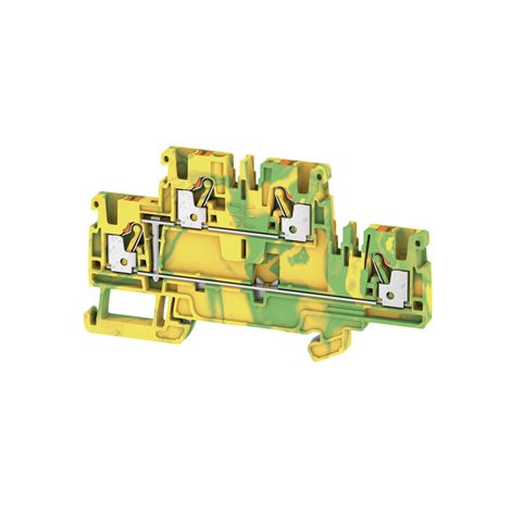 A2T 2.5 PE PE svorka, PUSH IN, 2.5 mm2, 800 V, zelená / žlutá