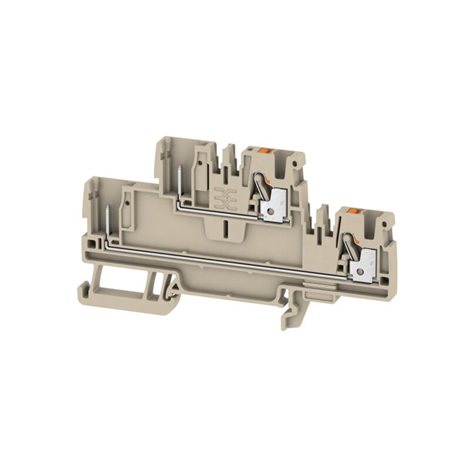 APGTB 2.5 2T 4C/2 Zásuvné modulární svorky, PUSH IN, 2.5 mm2, 800 V, 24 A, tmavě béžová
