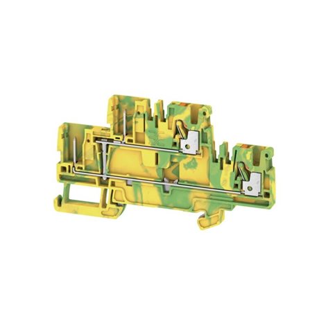 APGTB 2.5 2T PE 4C/2 Zásuvné modulární svorky, PUSH IN, 2.5 mm², 800 V, zelená / žlutá