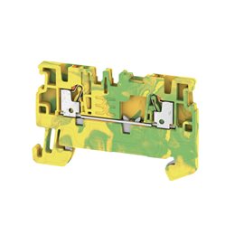 A2C 1.5 PE PE svorka, PUSH IN, 1.5 mm2, zelená/žlutá