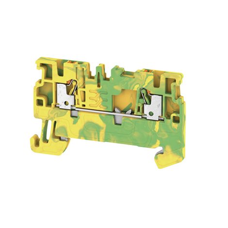 A2C 1.5 PE PE svorka, PUSH IN, 1.5 mm2, zelená/žlutá