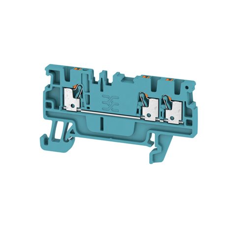 A3C 1.5 BL Průchozí svorka, PUSH IN, 1.5 mm2, 500 V, 17.5 A, Modrá