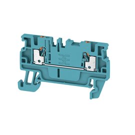 A2C 1.5 BL Průchozí svorka, PUSH IN, 1.5 mm2, 500 V, 17.5 A, modrá