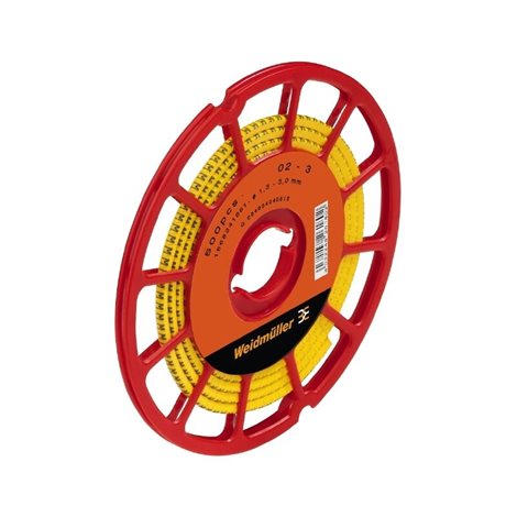 CLI C 02-3 GE/SW A CD CableLine, Označení vodičů a kabelů, 1.3 - 3 mm, 3 x 3.4 mm, Žlutá