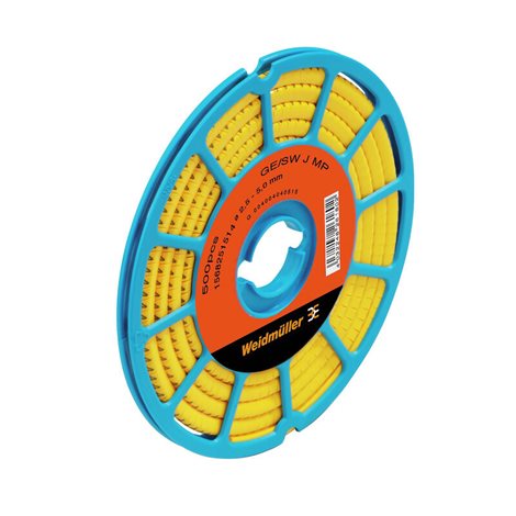 CLI C 1-3 GE/SW 3 CD CableLine, Označení vodičů a kabelů, 2.5 - 5 mm, 3 x 4.2 mm, Žlutá