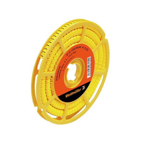 CLI C 2-4 GE/SW 1 CD CableLine, Označení vodičů a kabelů, 4 - 10 mm, 4 x 7 mm, Žlutá