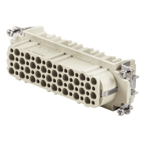 HDC HD 64 FC HDC vložka, Zásuvka, 250 V, 10 A, Počet pólů: 64, Nalisované připojení, velikost: 8