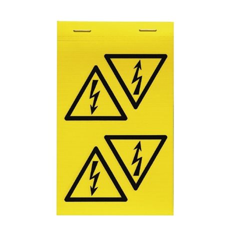 SYMBOL-P. 25X25X25 B/DR Označení přístrojů, Značky na přístroje, 25 x 25 mm, Žlutá