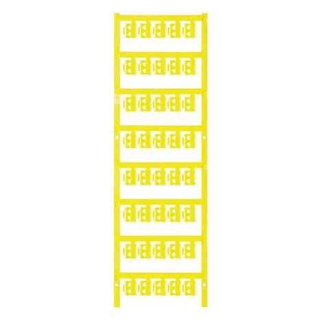 SFC 1/12 MC NE GE SlimFix Clip, Označení vodičů a kabelů, 2 - 3.5 mm, 12 x 5.8 mm, Žlutá