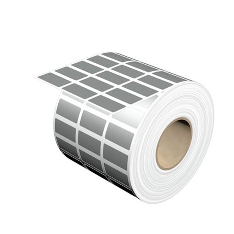THM MT30X 25/12 SI THM, Značky na přístroje, 12 x 25 mm, Stříbrná