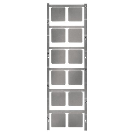 SM 27/27 MC NE SI SwitchMark, Značky na přístroje, 27 x 27 mm, Držák SwitchMark, Stříbrná