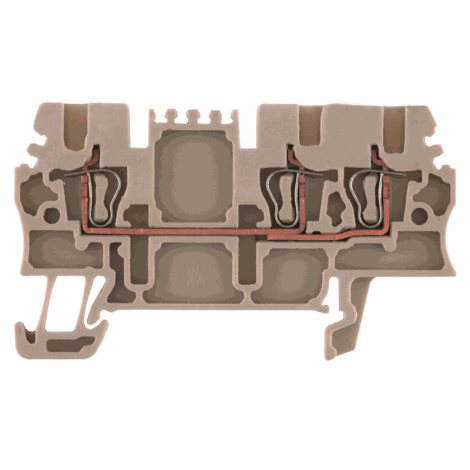 ZDU 1.5/3AN Průchozí svorka, Připojení s kotevní svorkou, 1.5 mm2, 500 V, 17.5 A, Tmavě bé