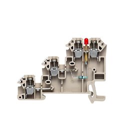 DLI 2.5/LD-GN/PNP +- DB W řada, Svorka iniciátoru/aktoru, Jmenovitý průřez: 2.5 mm2, Šroub