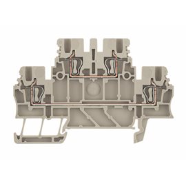 ZDK 1.5 Průchozí svorka,Svorka se dvěma vrstvami,Připojení s kotev. svorkou,1.5 mm2, 500 V, 17.5 A
