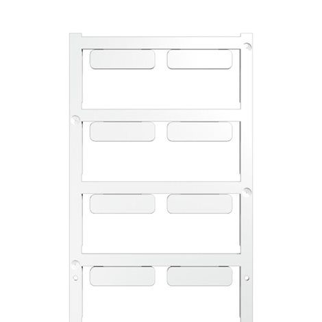 SM 27/8 K MC NE WS SwitchMark, Značky na přístroje, 8 x 27 mm, Bílá