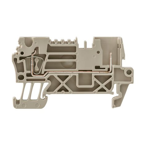 ZT 2.5/2AN/1 Z řada, Průchozí svorka, jmenovitý průřez: 2.5 mm², připoj. s kotevní svorkou,tm.béžová