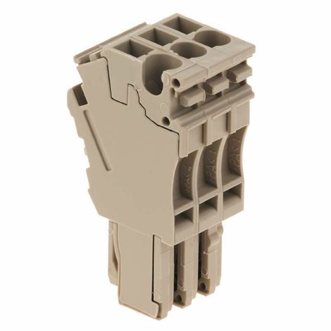 ZP 2.5/1AN/QV/3 Z řada, Zásuvný konektor, Tmavě béžová, Přímá montáž