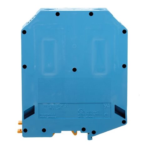 WDU 240 BL Průchozí svorka, Šroubové připojení, 240 mm2, 1000 V, 415 A, Modrá