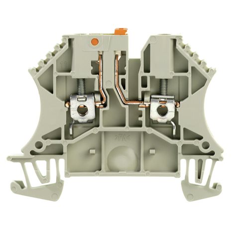 WTR 2.5 Zkušební odpojovací svorka, Šroubové připojení, 2.5 mm2, 500 V, 24 A, otočné, Tmav
