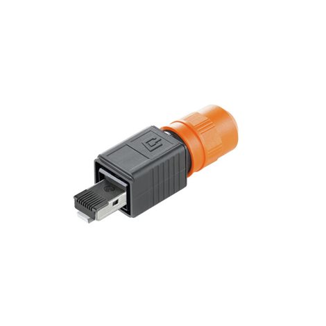 IE-PS-V04P-RJ45-FH Zástrčka RJ45, není třeba nářadí, Verze 4, Kat.6<sub>A</sub> / Třída E<