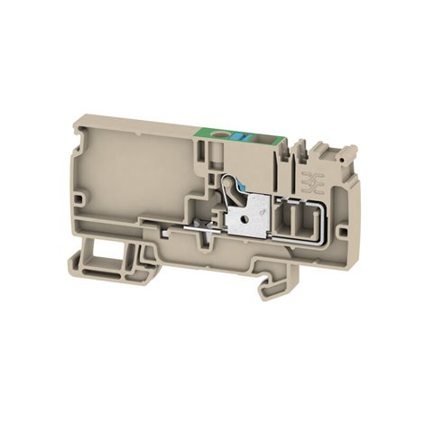 AAP11 6 FE Napájecí svorka, PUSH IN, 6 mm2, 500 V, Tmavě béžová