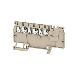 AAP11 1.5 LI BL Modulární rozvodné svorky, PUSH IN, 1.5 mm2, 500 V, 17.5 A, Tmavě béžová