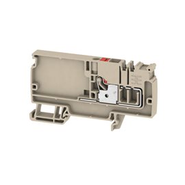 AAP11 6 LO RD Napájecí svorka, PUSH IN, 6 mm2, 500 V, 41 A, Tmavě béžová