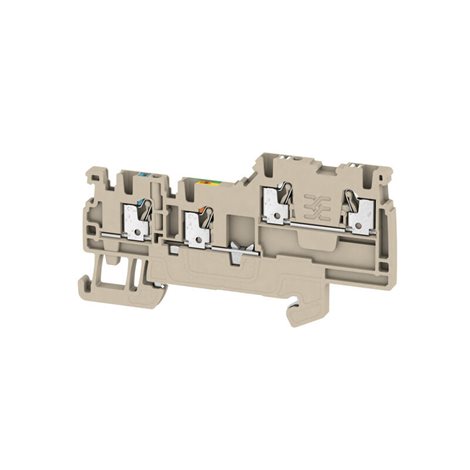 AIO21 1.5 SO-PE Svorka iniciátoru/aktoru, PUSH IN, 1.5 mm2, 250 V, 13.5 A, Tmavě béžová
