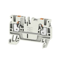 A2C 2.5 LTGY Průchozí svorka, PUSH IN, 2.5 mm2, 800 V, 24 A, světle šedá