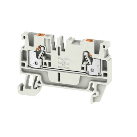 A2C 2.5 LTGY Průchozí svorka, PUSH IN, 2.5 mm2, 800 V, 24 A, světle šedá