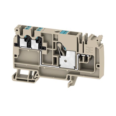 AAP12 10/4X2.5 LO-LI BL Modulární rozvodné svorky, PUSH IN, 10 mm2, 800 V, 57 A, tmavě béžová