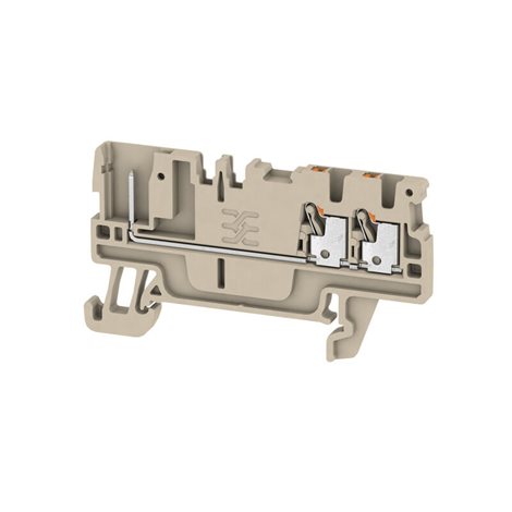 APGTB 1.5 FT 3C/1 Průchozí svorka, PUSH IN, 1.5 mm², 500 V, 17.5 A, tmavě béžová