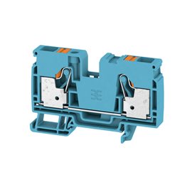 A2C 10 BL Průchozí svorka, PUSH IN, 10 mm², 1000 V, 57 A, Modrá