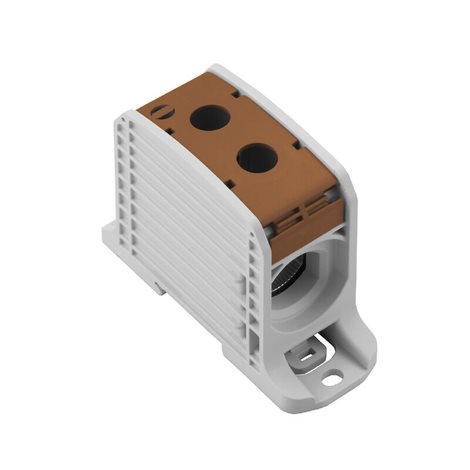 WPD 132 1X185/1X185 BN Svorka k rozvádění napájení, šroubové připojení, hnědá, 185 mm²