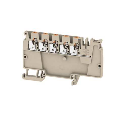 AAP12 2.5 LI OR Modulární rozvodné svorky, PUSH IN, 2.5 mm2, 800 V, 24 A, Tmavě béžová