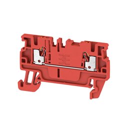 A2C 1.5 RD Průchozí řadová svorka, PUSH IN, 1.5 mm², 500 V, 17.5 A, červená